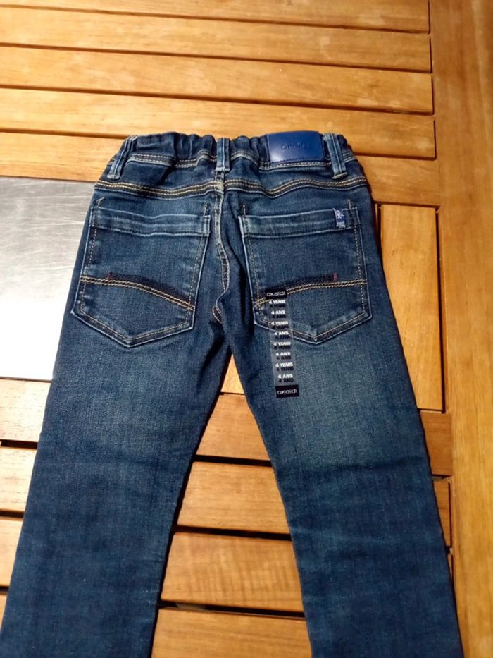 Jean skinny moustache usé T 4 ans 104 cm - photo numéro 7