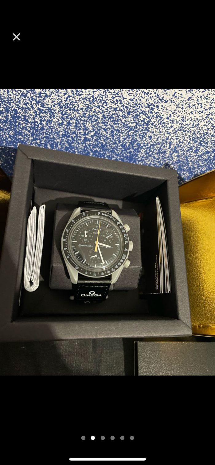 Montre Omega X swatch moonswatch mission to the moon moonshine - photo numéro 2