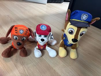 Lot 3 peluches pat patrouille