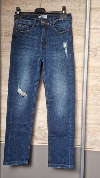 Jean regular taille haute