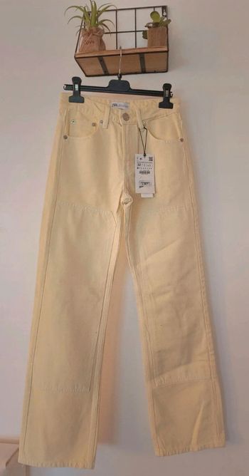 Jean jaune pale Zara Taille 32