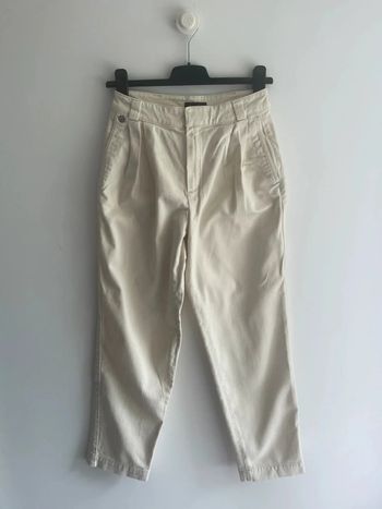 Pantalon crème Massimo Dutti vintage