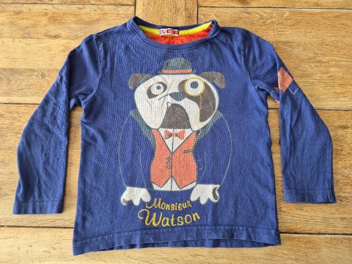 Tshirt bleu chien 3 ans Du Pareil Au Même