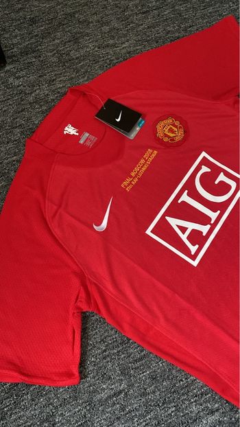 maillot de foot rouge mantchester united taille L