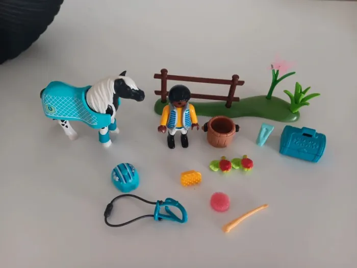 Country Cavalier et son poney Lewitzer  playmobil - photo numéro 6