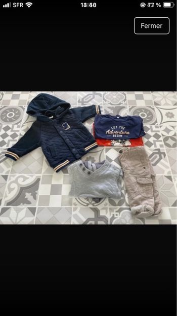 Lot 3mois tee shirt veste