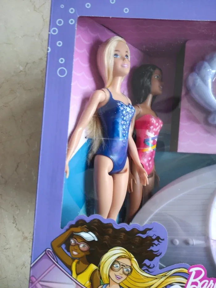 Barbie bateau mermaid power inclus 1o pièces neuf - photo numéro 2