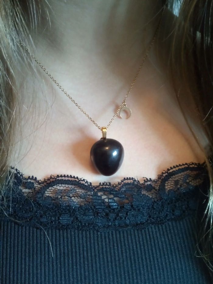 Collier en pierre de quartz fumé - photo numéro 3