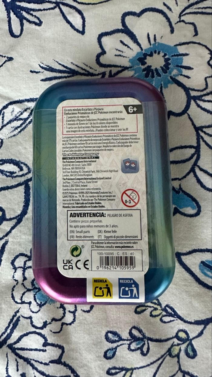 Pokemon Mini tin évolutions prismatiques phyllali scellée - photo numéro 2