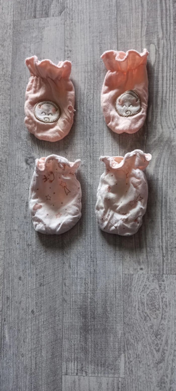 lot de 2 paire de gants bébé