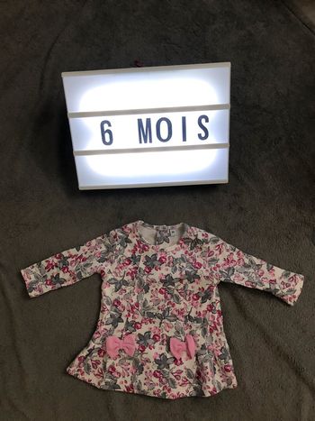 Robe manches longues 6 mois