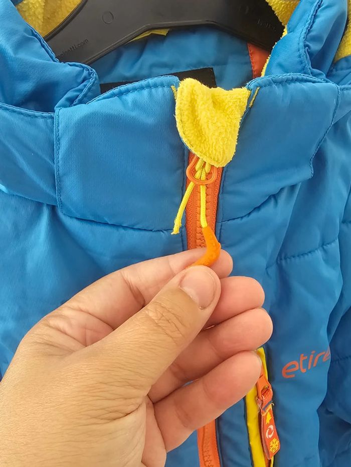 Veste /manteau ski bleu /jaune garçon 10ans/elite aquabade - photo numéro 5