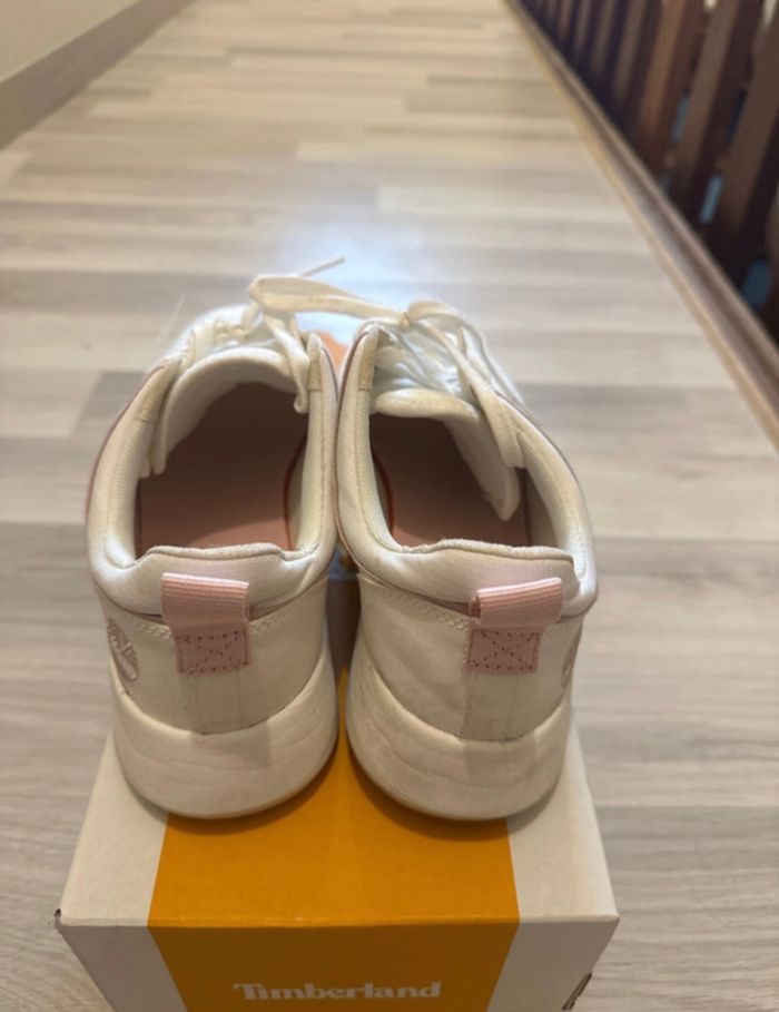 Timberland blanche et rose femme - photo numéro 2