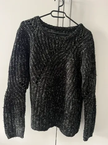 Pull en crochet Ichi noir
