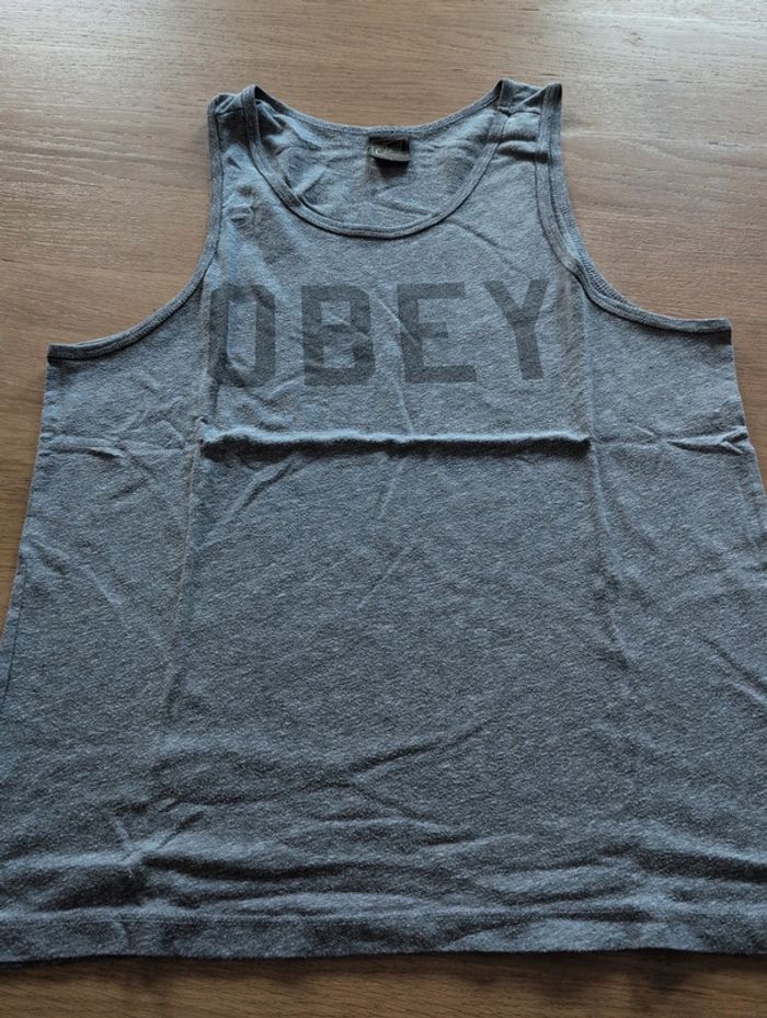 Tee shirt sans manches débardeur Obey - photo numéro 3
