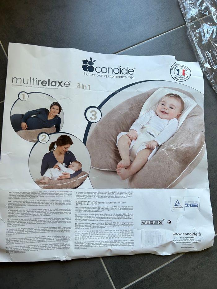 Coussin d’allaitement de grossesse transat multirelax 3 en 1 Candide - photo numéro 10