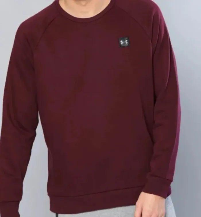 Under Armour Crewneck sweater burgundy red Mens L - photo numéro 5