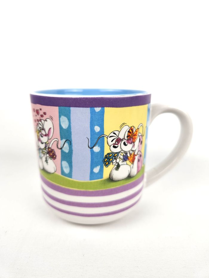 Mug Diddl & Diddlina Thème Amour / Fleurs Vintage - photo numéro 3