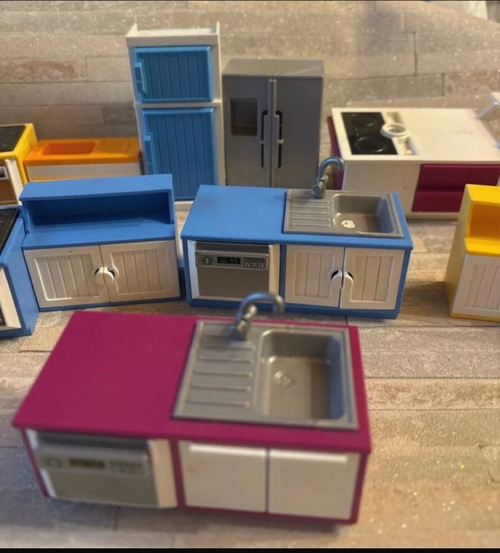 Lot de différents éléments de cuisine Playmobil  maison moderne - photo numéro 3