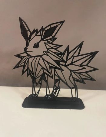 Décoration Pokémon Voltali / Joltéon  avec son support