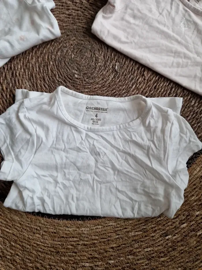 Lot de 3 tee-shirt manches courtes Orchestra taille 4 ans - photo numéro 4