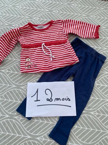Bel ensemble style marin 12 mois