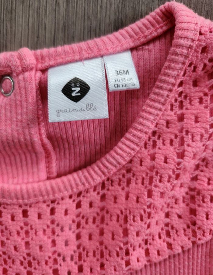 T-shirt sans manches fille 3 ans - photo numéro 3