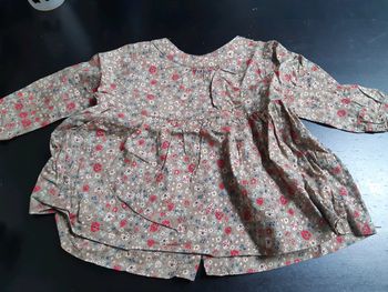 Blouse tunique liberty bebe fille DPAM 3 mois neuve fleurs