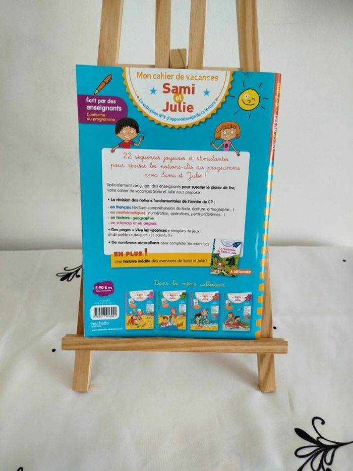 Mon cahier de vacances Sami et Julie du CP au CE1 Hachette éducation - photo numéro 2