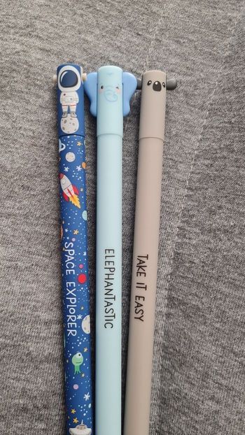 Legami Astronaute Logo + Koala Australien + Éléphant Savane 2024 = 3 Stylos Neufs