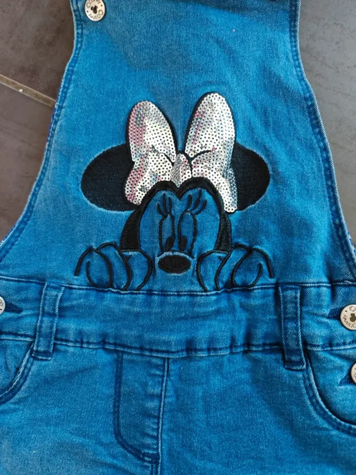 Salopette en jean 3 ans Minnie - photo numéro 2