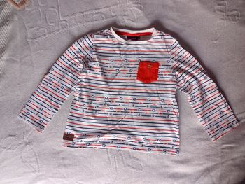 Tee-shirt manches longues rayures garçon 5 ans Sergent Major