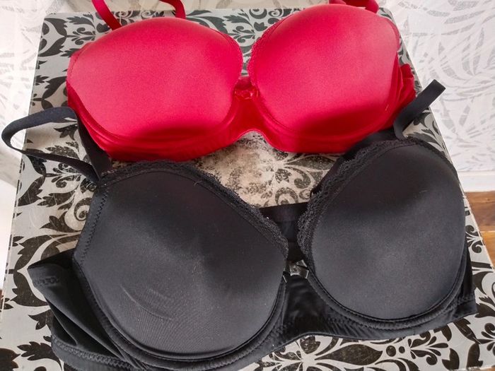Lot de 2 soutien-gorge femme taille 90 C Districenter - photo numéro 2
