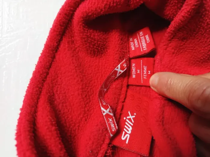 Veste polaire zippé rouge Swix - photo numéro 12
