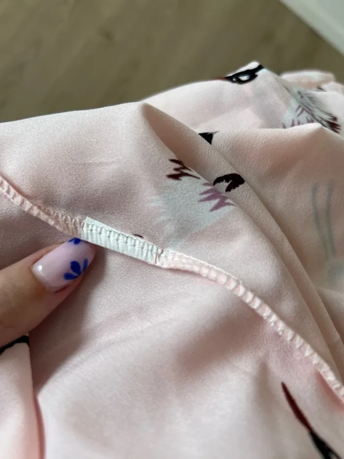 Robe rose motif oiseaux - photo numéro 4
