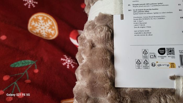 Lot housse de couette king size et 2 taies d oreiller taupe oeko tex neuve - photo numéro 6