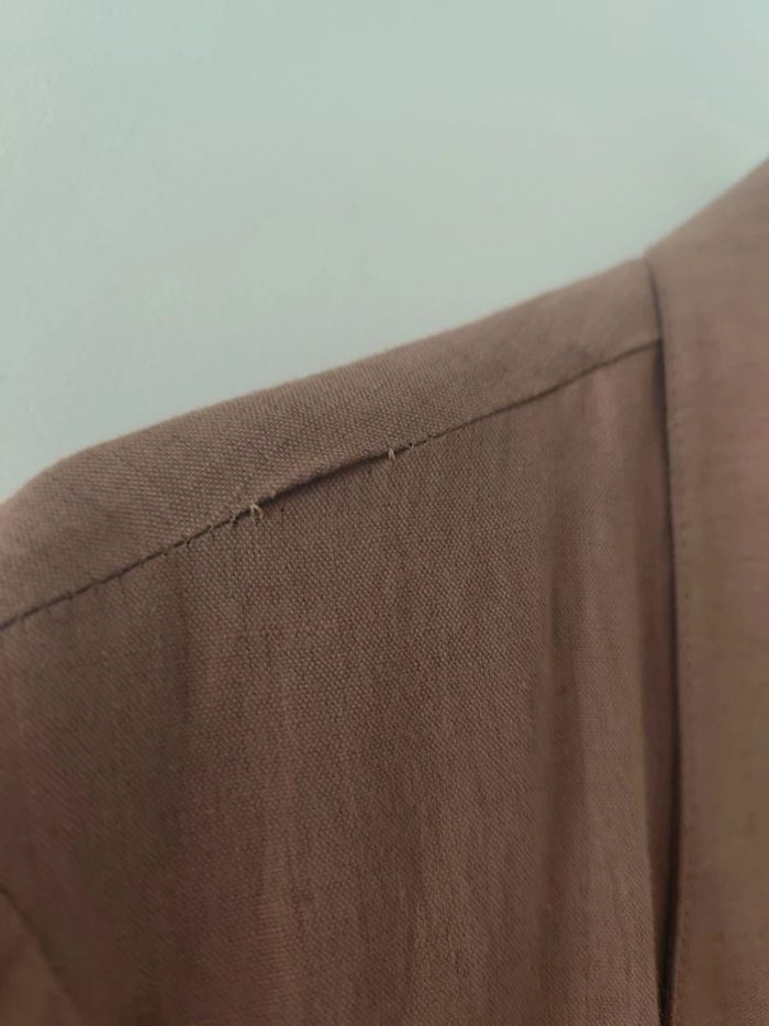 Veste en lin et coton marron Daniel elise - photo numéro 4