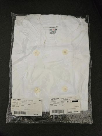 Veste de cuisinier
Bragard.
Taille : 44
Neuve