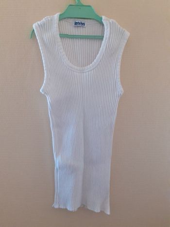 Tee shirt sans manche blanc taille 38 Blanche Porte