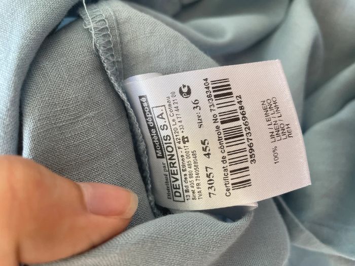 Robe chemise en lin D.Sport Devernois - photo numéro 7