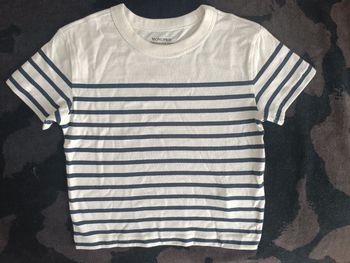 T-shirt manches courtes Marinière Monoprix 