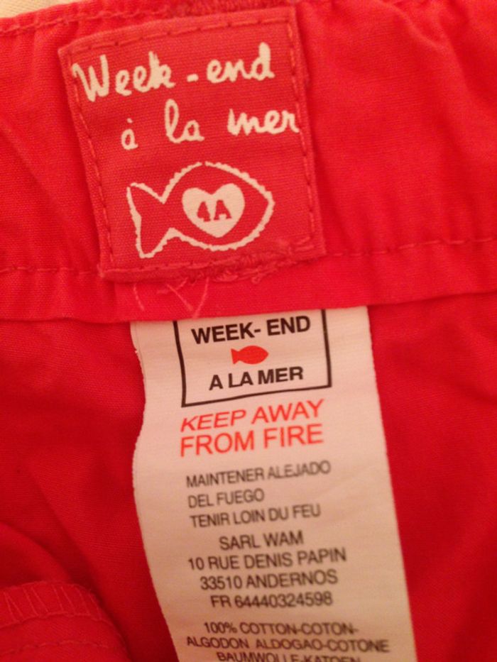 Pantalon court rouge pour fillette de 4 Ans - photo numéro 5