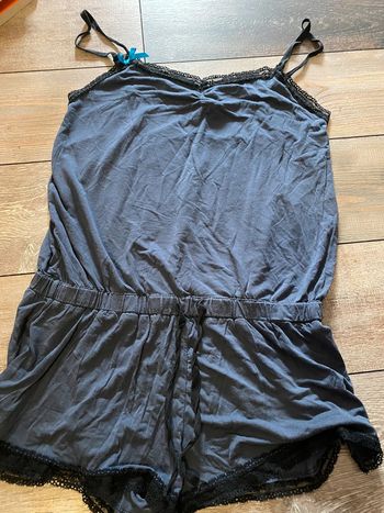 Combishort Undiz bleu marine M dentelles