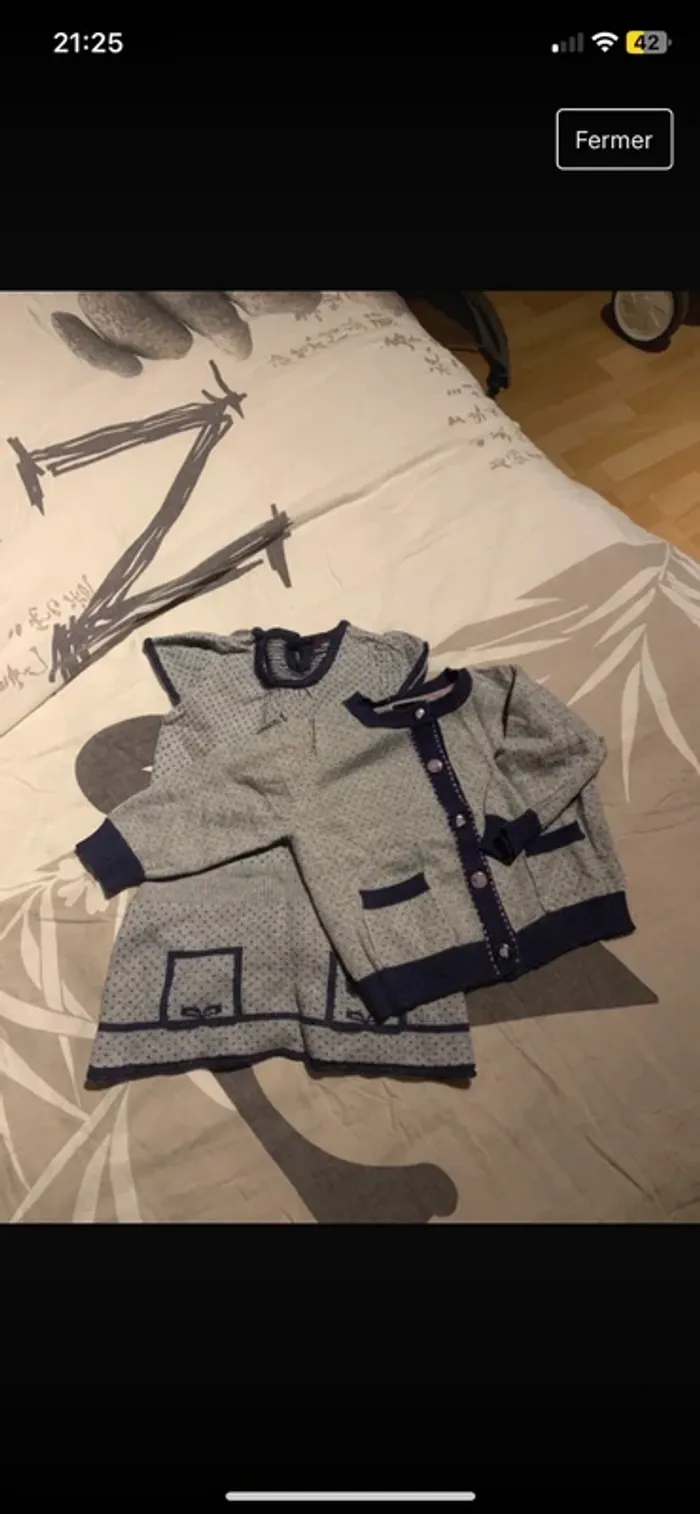 Ensemble robe et gilet hiver