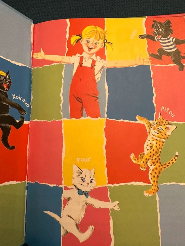 Livre bd album bords multicolores couleurs rare Caroline et les vacances de Titus Pierre Probst - photo numéro 3