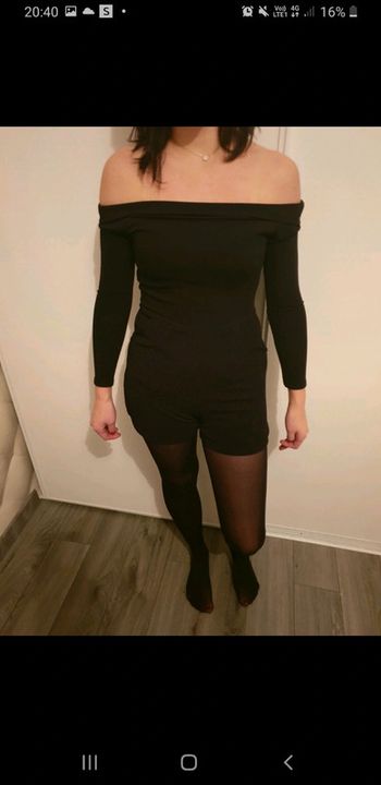 Jolie Combishort noir boohoo