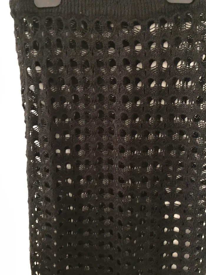 Jupe longue lainage a trous stradivarius taille XS - photo numéro 3