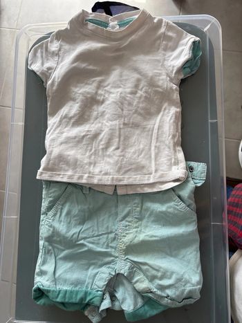 Ensemble salopette + t shirt