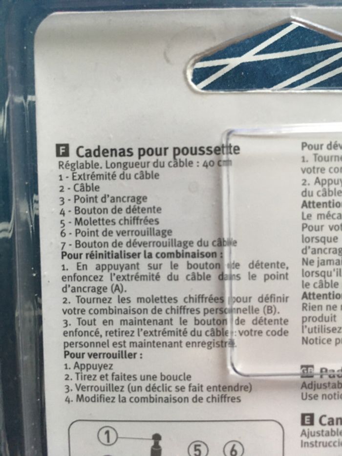 Cadenas pour poussette Tigex neuf - photo numéro 3