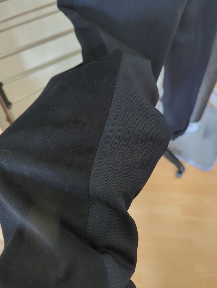 Pantalon classique bi matière cachemire laine et polyester - photo numéro 3